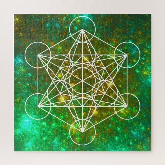 Metatron-Kubus, Heilige Geometrie, spirituelles Sy Puzzle (Vertikal)