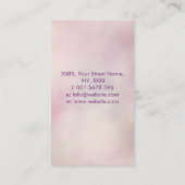 Metatron-Kubus in Gemstone lotus Sacred Geometry  Visitenkarte (Rückseite)