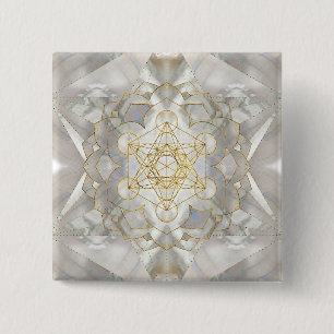 Metatron-Kubus in Lotus Heilige Geometrie Button