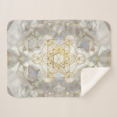 Metatron-Kubus in Lotus Heilige Geometrie Sherpadecke (Vorderseite (Horizontal))