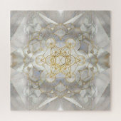 Metatron-Kubus in Lotus Sacred Geometry Puzzle (Horizontal)