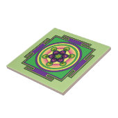 Metatron-Kubus Mandala Fliese (Seite)