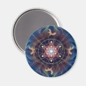 Metatron-Kubus - Merkabah Magnet (Vorderseite/Rückseite)