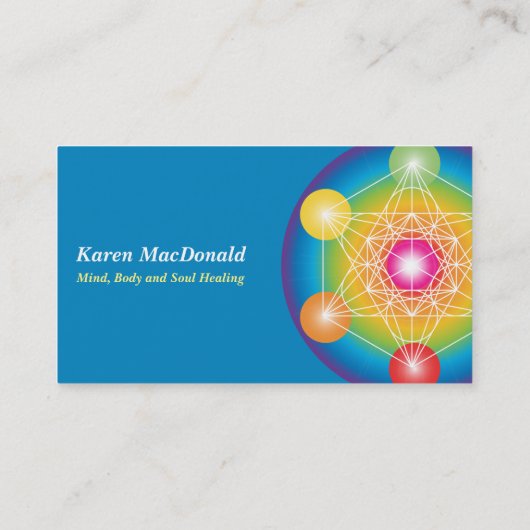 Metatron-Kubus Visitenkarte (Rückseite)