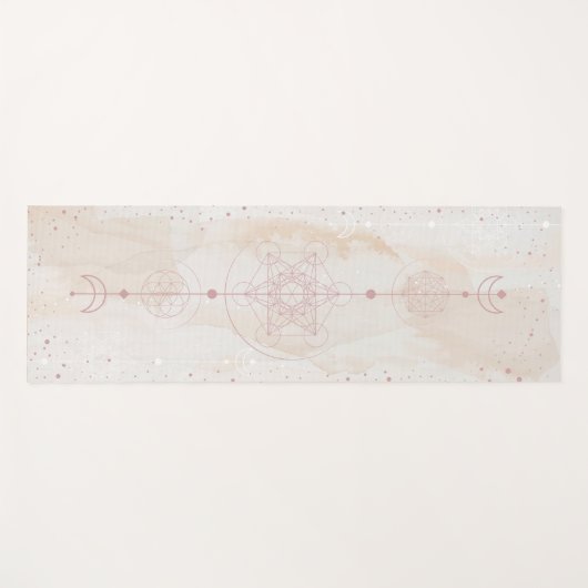 Metatron-Mond und Sterne heilige Geometrie Yogamatte (Vorderseite (Horizontal))