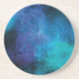 Metatron Ocean – Heilige Geometrie Getränkeuntersetzer