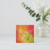 Metatron Quadratische Visitenkarte (Stehend Vorderseite)