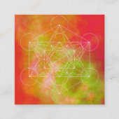 Metatron Quadratische Visitenkarte (Vorderseite)