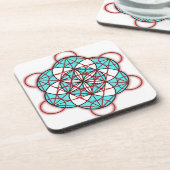 Metatron Rot Untersetzer (Linke Seite)