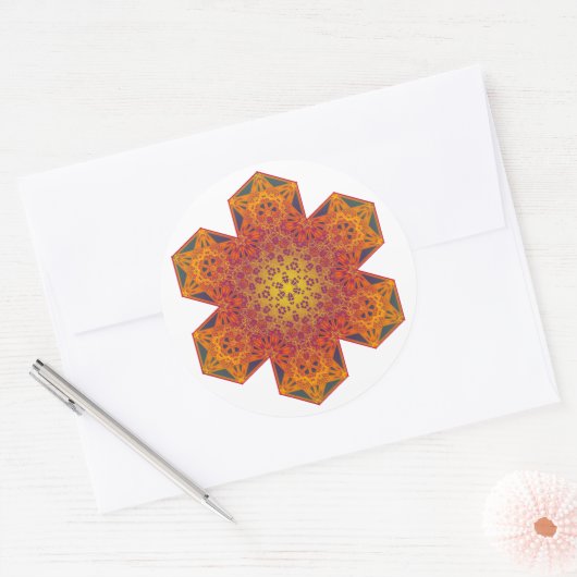 Metatron Runder Aufkleber (Umschlag)