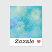 Metatron’s Cube Sacred Geometry Aufkleber (Blatt)