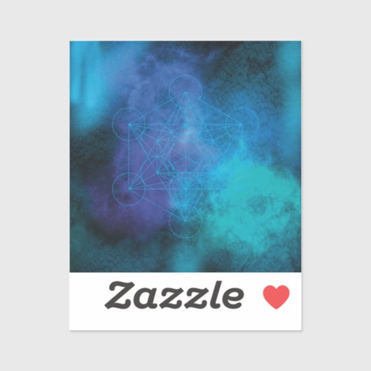 Metatron’s Cube Sacred Geometry Aufkleber (Blatt)