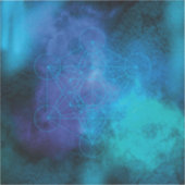 Metatron’s Cube Sacred Geometry Aufkleber (Vorderseite)