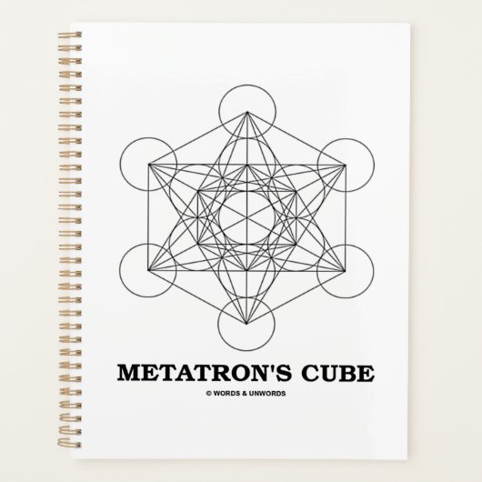 Metatron’s Cube Sacred Geometry Planer (Vorderseite)