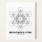 Metatron’s Cube Sacred Geometry Planer (Rückseite)