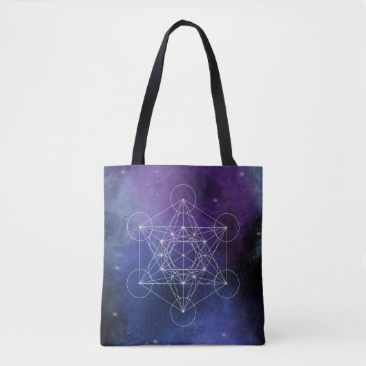 Metatron’s Cube Sacred Geometry Tasche (Vorderseite)