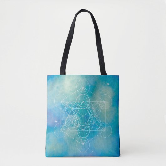 Metatron’s Cube Sacred Geometry Tasche (Vorderseite)