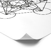 Metatron Sacred Geometry Wall Art Poster (Ecke)