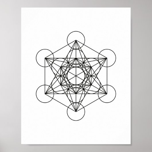 Metatron Sacred Geometry Wall Art Poster (Vorne)