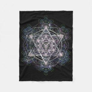 Metatron-Würfel Heilige Geometrie Shirt - Spiritue Fleecedecke
