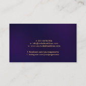 Metatron-Würfel in der Lotus-Blume Visitenkarte (Rückseite)