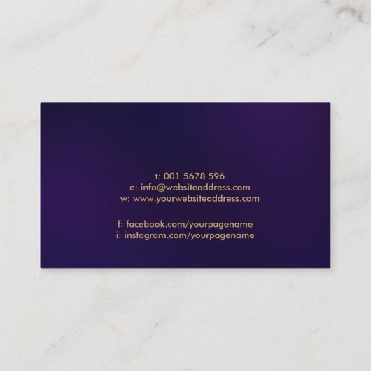 Metatron-Würfel in der Lotus-Blume Visitenkarte (Rückseite)