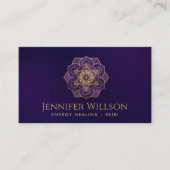 Metatron-Würfel in der Lotus-Blume Visitenkarte (Vorderseite)