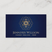 Metatron-Würfel in der Lotus-Blume Visitenkarte (Vorderseite)