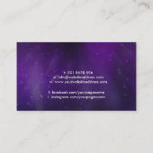 Metatron-Würfel - Perle und Violet Visitenkarte (Rückseite)