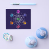 Metatronen Cube, Chakras, Kosmische Energiezentren Flyer (Einzeln)
