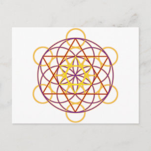 MetatronGlow1 Postkarte