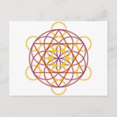 MetatronGlow1 Postkarte (Vorderseite)