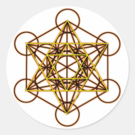 MetatronOrStar Runder Aufkleber