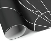 Metatrons Cube Black & White Geschenkpapier (Rolleneckpunkt)