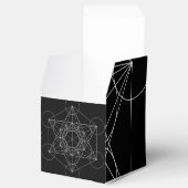 Metatrons Cube Black & White Geschenkschachtel (Geöffnet)