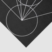 Metatrons Cube Black & White Seidenpapier (Detail)