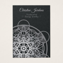 Metatron's Cube Blume of Life Earring Card