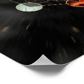 Metatrons Cube Chakras Sacred Geometry Poster (Ecke)