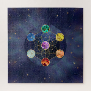 Metatrons Cube Chakras Sacred Geometry Puzzle
