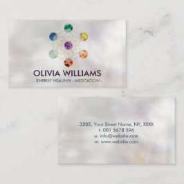 Metatrons Cube Chakras Sacred Geometry  Visitenkarte