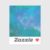 Metatrons Cube Heilige Geometrie Aufkleber (Blatt)