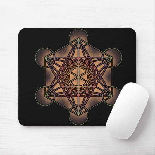 Metatrons Cube - Heilige Geometrie-Symbol Mousepad (Mit Mouse)