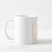 Metatron's Cube Illustration Rainbow Colors Sacre Kaffeetasse (Links)