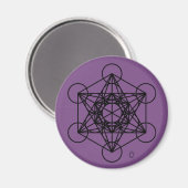 Metatrons Cube-Magnet Magnet (Vorderseite/Rückseite)