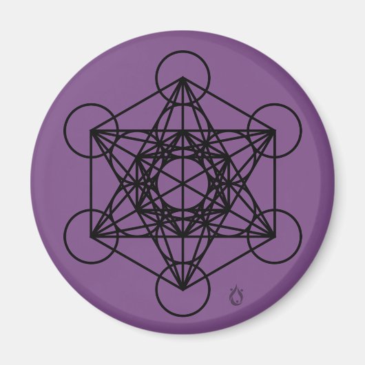 Metatrons Cube-Magnet Magnet (Vorne)