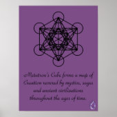 Metatron's Cube Map of Creation Poster (Vorne)