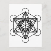 Metatrons Cube Postkarte (Vorderseite)