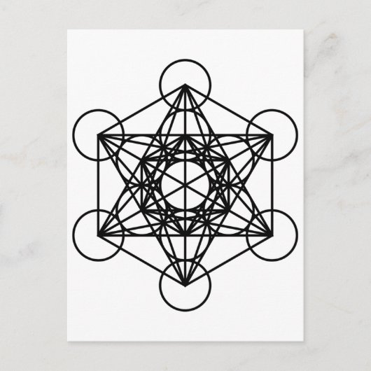 Metatrons Cube Postkarte (Vorderseite)