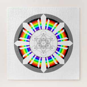 Metatrons Cube Rainbow Prism Puzzle
