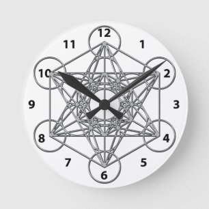 Metatrons Cube Runde Wanduhr